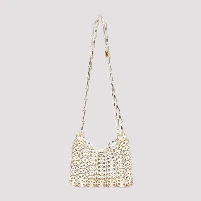 Rabanne 1969 Nano Shoulder Bag In Light Gold