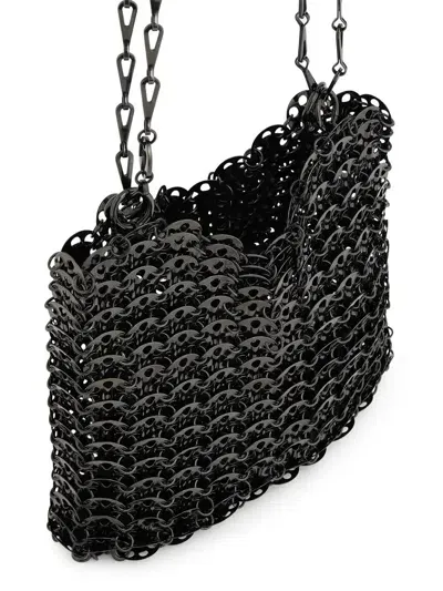 Rabanne Iconic 1969 Nano Disc-detail Shoulder Bag In Black