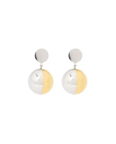 Rabanne Two-tone Metallic Orb Earrings In Not Applicable