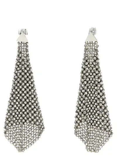 Rabanne Paco  Chainmail Earrings In Silver