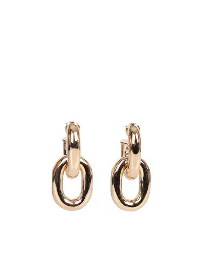 Rabanne Brass Earrings In Gold