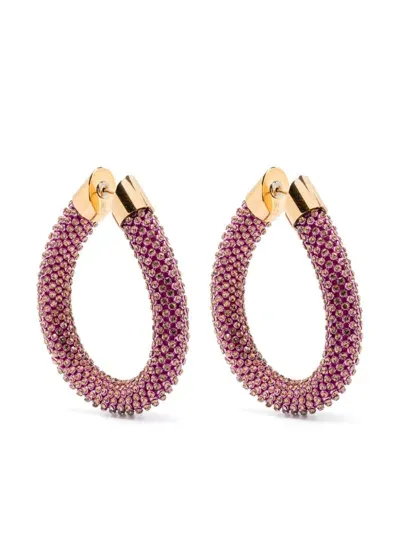 Rabanne Pixel Earrings In Pink