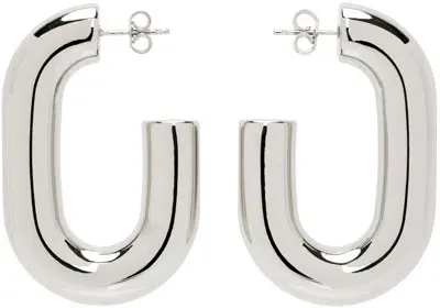 Rabanne Silver Xl Link Earrings In P040 Silver