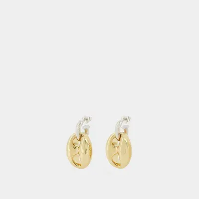 Rabanne Xtra Eight Dang Earring  - Gold/silver - Brass