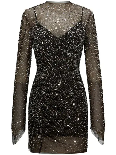 Rachel Gilbert Charley Sequinned Mini Dress In Black