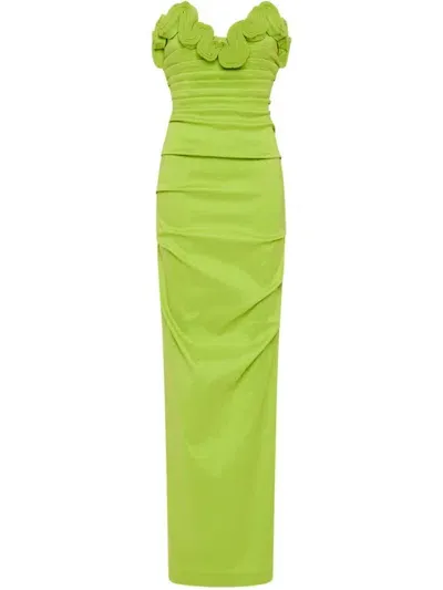 Rachel Gilbert Ren Gown In Green