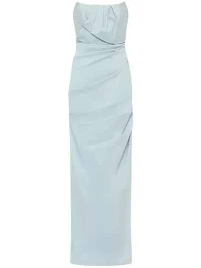 Rachel Gilbert Sienna Maxi Dress In Blue