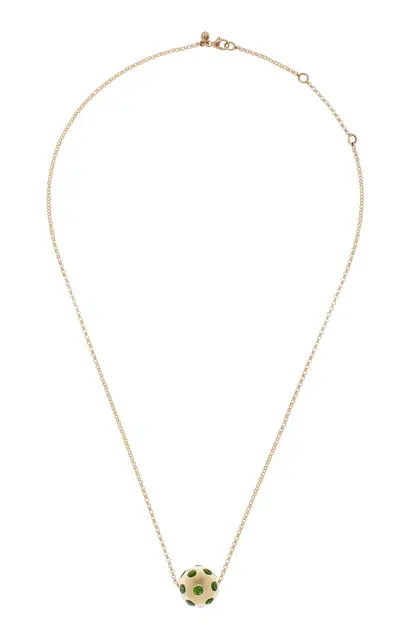 Rachel Quinn 14k Yellow Gold Necklace In Green