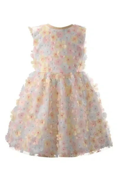 Rachel Riley Kids' Girl's Flutter Flower Party Dress In Multi