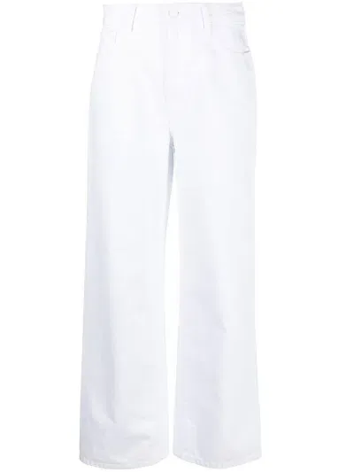 Raf Simons High-waisted Straight-leg Jeans In White