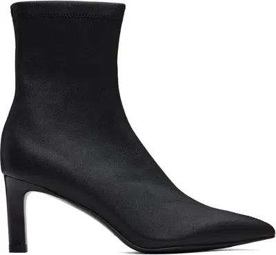 Rag & Bone Black Britt Leather Boots In Blk