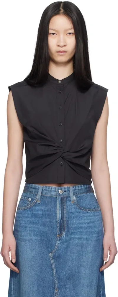 Rag & Bone Black Louisa Shirt