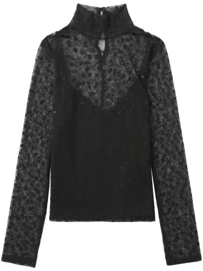 Rag & Bone Dahlia Blouse In Black