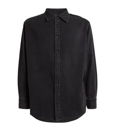 Rag & Bone Denim Overshirt In Grey