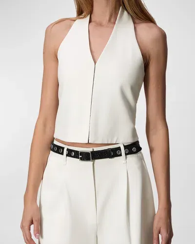 Rag & Bone Irina Halter Top In White