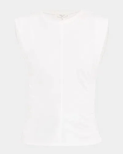 Rag & Bone Juliet Smocked Tank Top In White