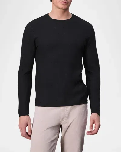 Rag & Bone Men's Bennet Textured Sweatshirt In Black