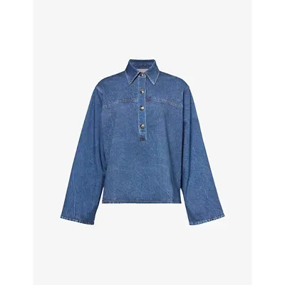 Rag & Bone Miramar Emily Cotton Top In Penny Wash