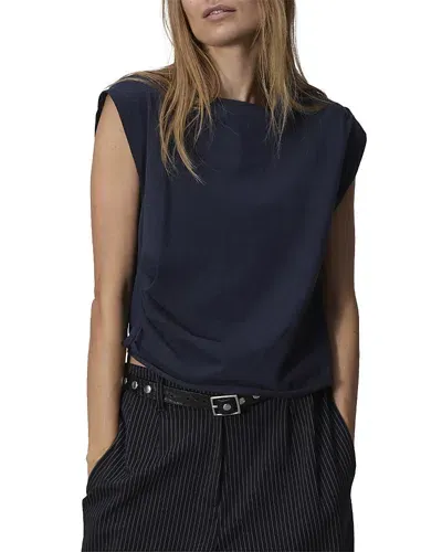 Rag & Bone Women's Mica Cropped Tank Top In Deep Blue