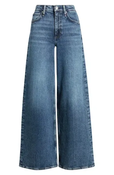 Rag & Bone Sofie High Waist Ankle Wide Leg Jeans In Bay