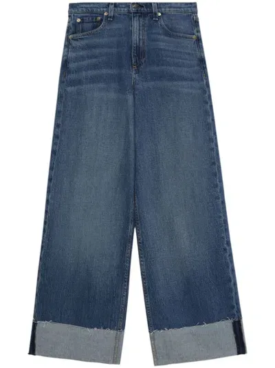 Rag & Bone Wide-leg Jeans In Blue