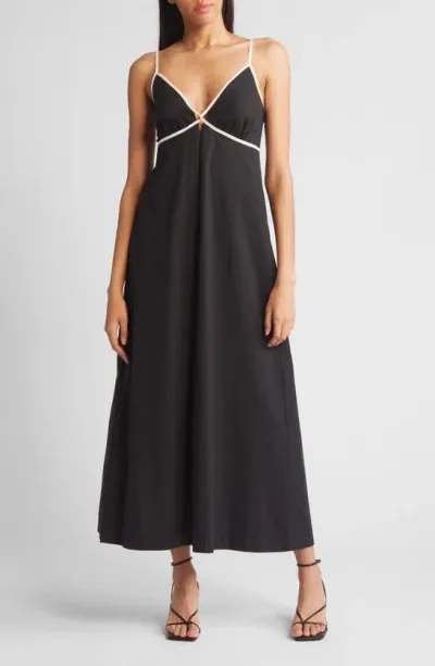 Rails Jessa Midi Slipdress In Black