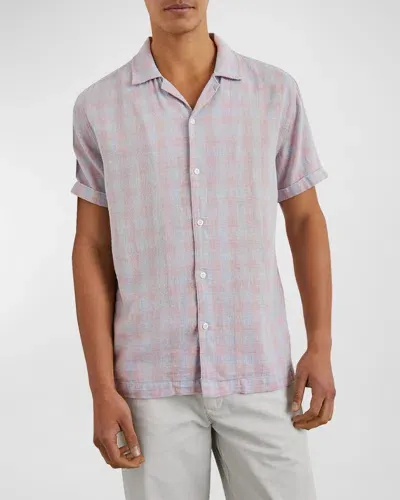 Rails Men's Dresden Check Camp Shirt In Hmspn Rgue Gngm