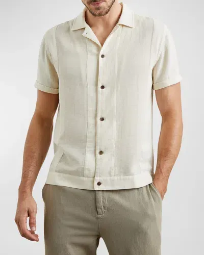 Rails Men's Duke Camp Shirt In Parchment Wheat