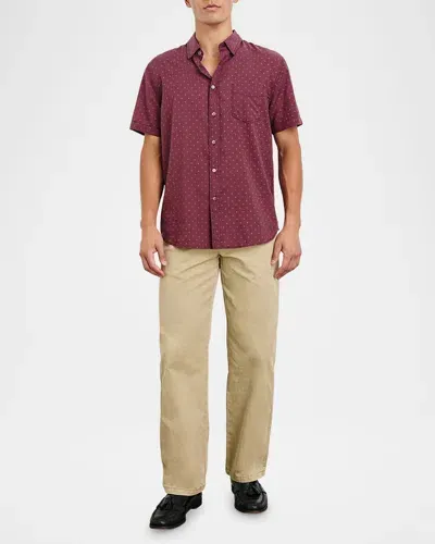 Rails Men's Monaco Sport Shirt In Dmnd Prnt Bgdy