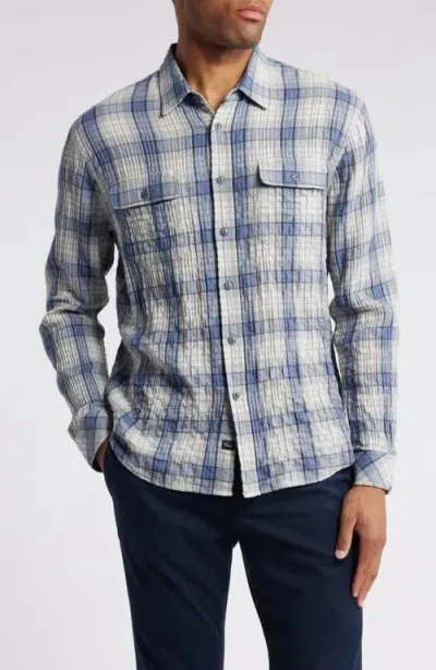 Rails Powell Plaid Button-down Shirt In Paper Iris