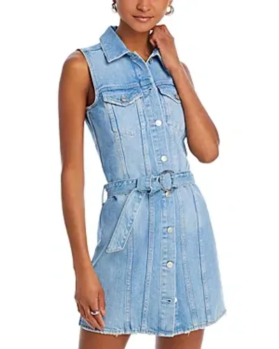 Rails Wilshire Belted Denim Dress In Blue Dream