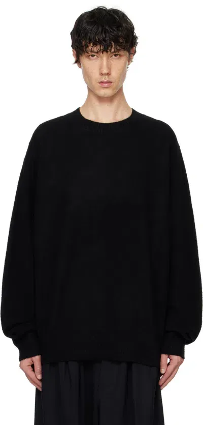 Rainmaker Kyoto Black Oneside Raglan Sleeve Crew Neck Sweater