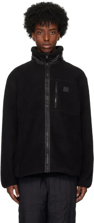 Rains Black Yermo Fleece Jacket