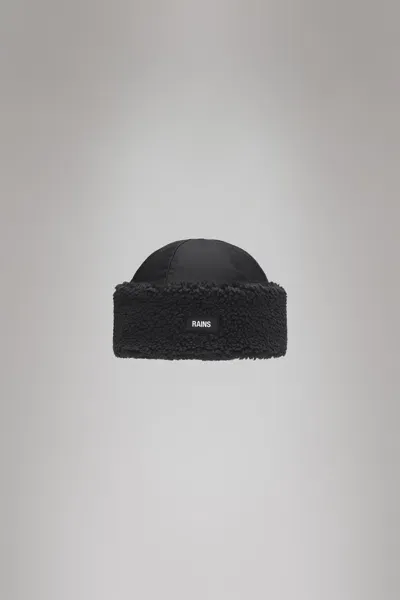 Rains Insulated Fleece Hat In Black