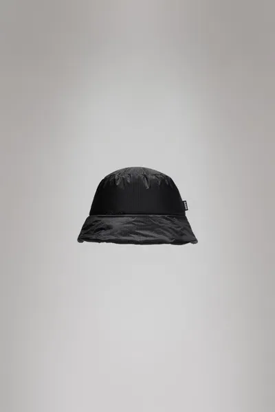 Rains Insulated Ripstop Bucket Hat In Black