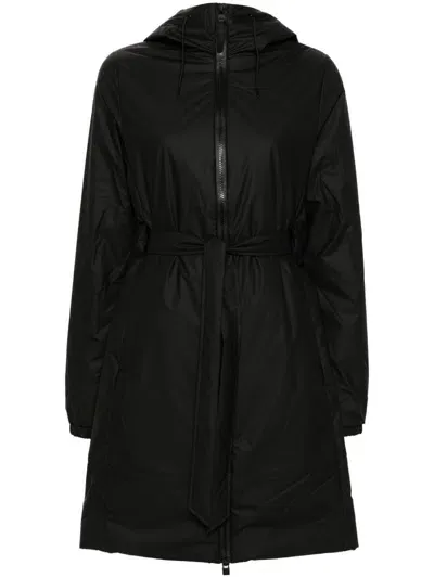 Rains Lohja Insulated Coat In Black