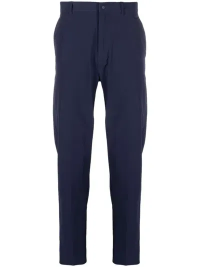 Ralph Lauren Athletic Logo-print Chino Trousers In Blau