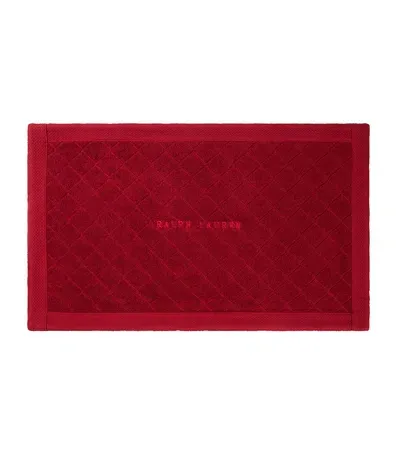 Ralph Lauren Avenue Bath Mat In Red