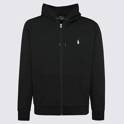 Ralph Lauren Black Cotton Blend Sweatshirt In Polo Black