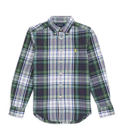 Ralph Lauren Kids' Cotton Check Shirt In White