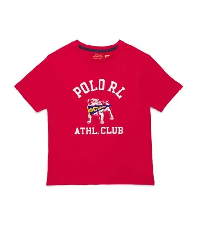 Ralph Lauren Kids' Athletic Club Printed T-shirt In Red