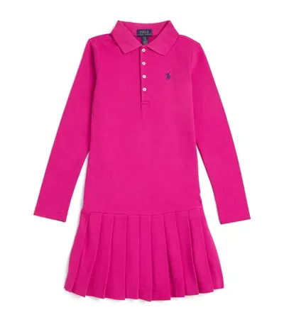 Ralph Lauren Kids' Cotton Shirt Dress In Pink