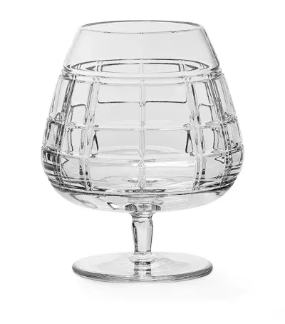 Ralph Lauren Crystal Hudson Plaid Brandy Glass In Clear