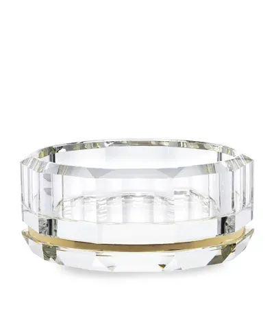 Ralph Lauren Crystal Leigh Centrepiece Bowl In Transparent