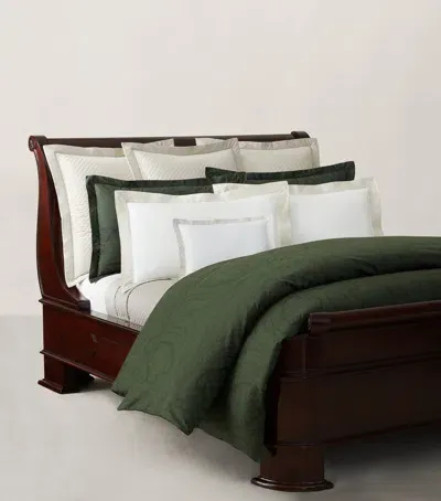 Ralph Lauren Doncaster Double Flat Sheet In Green