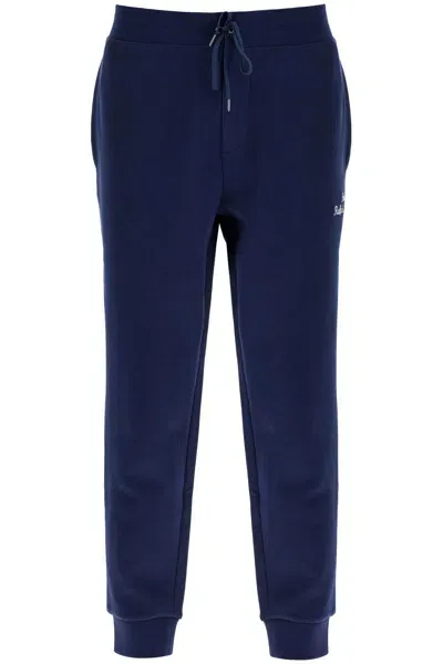 Ralph Lauren Embroidered Joggers In Navy