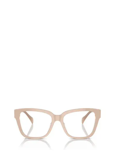 Ralph Lauren Eyeglasses In Shiny Beige On Milky Beige