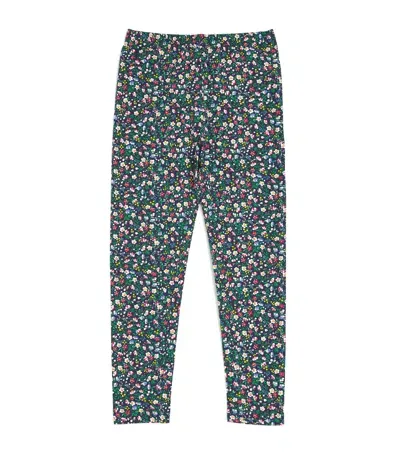 Ralph Lauren Kids' Floral Polo Pony Leggings In Navy