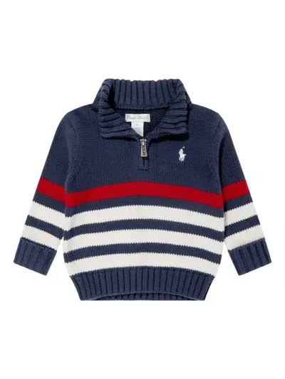 Ralph Lauren Kids' Logo-embroidered Polo Shirt In Blue