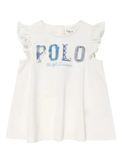 Ralph Lauren Baby Girls Sleeveless Top In White